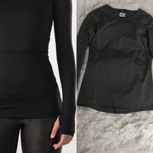 Nike Women's Long Sleeve Tee - Black and Gray